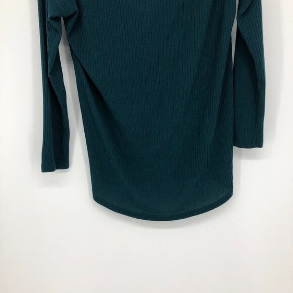 NWT Cherish teal Back in the Game draped twist open back top small - Picture 8 of 12